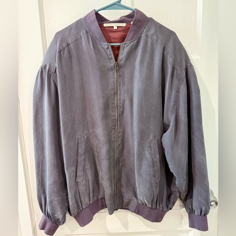 Perry Ellis Silk Oversized Jacket